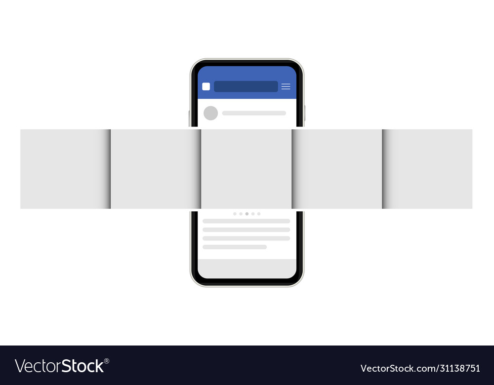 Mock up template social network post carousel