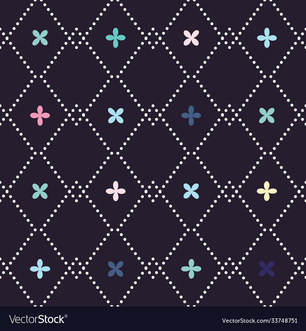 Seamless pattern with abstract rhombuses vector image Seamless pattern with abstract rhombuses