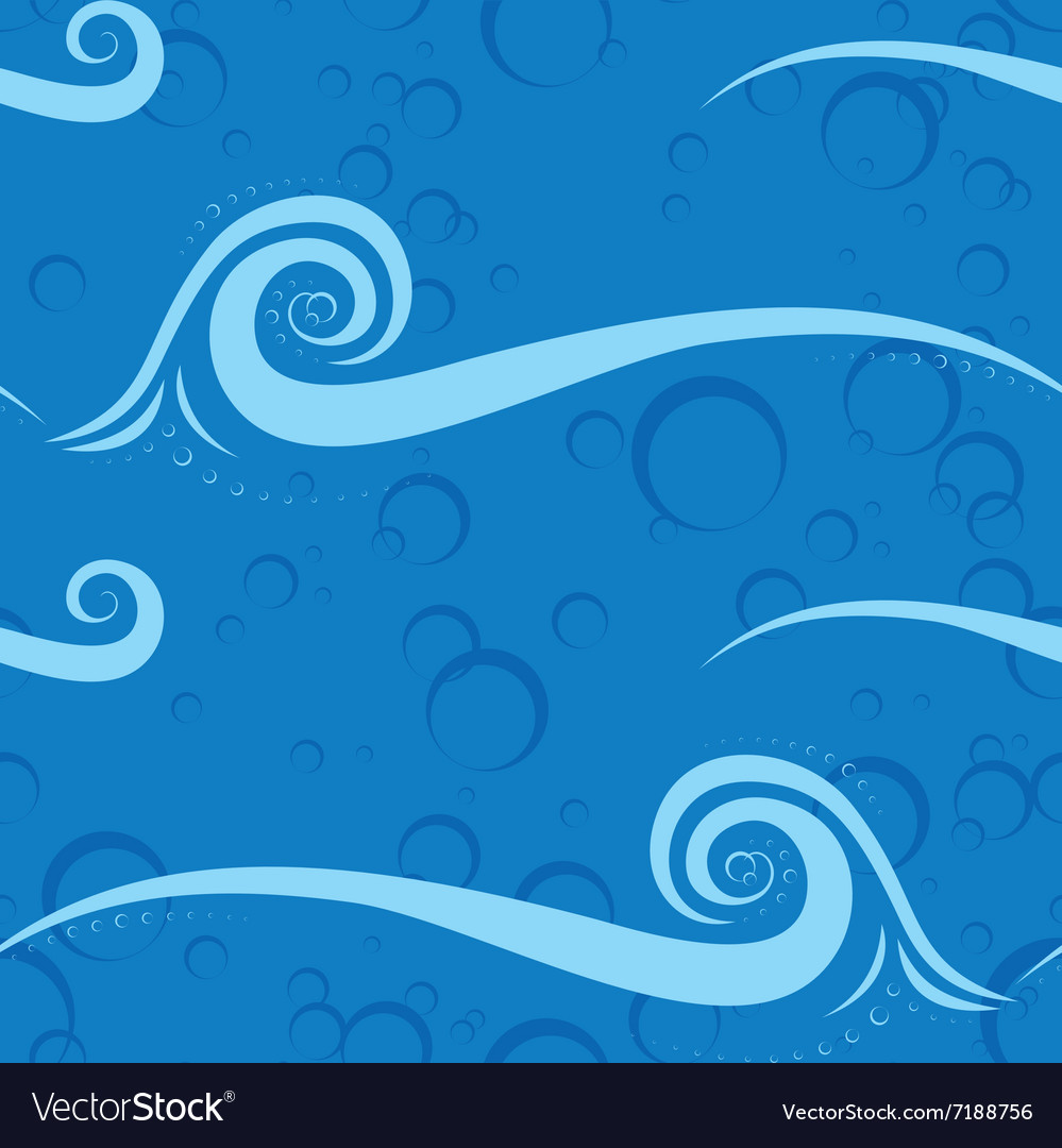 Abstract wave seamless pattern