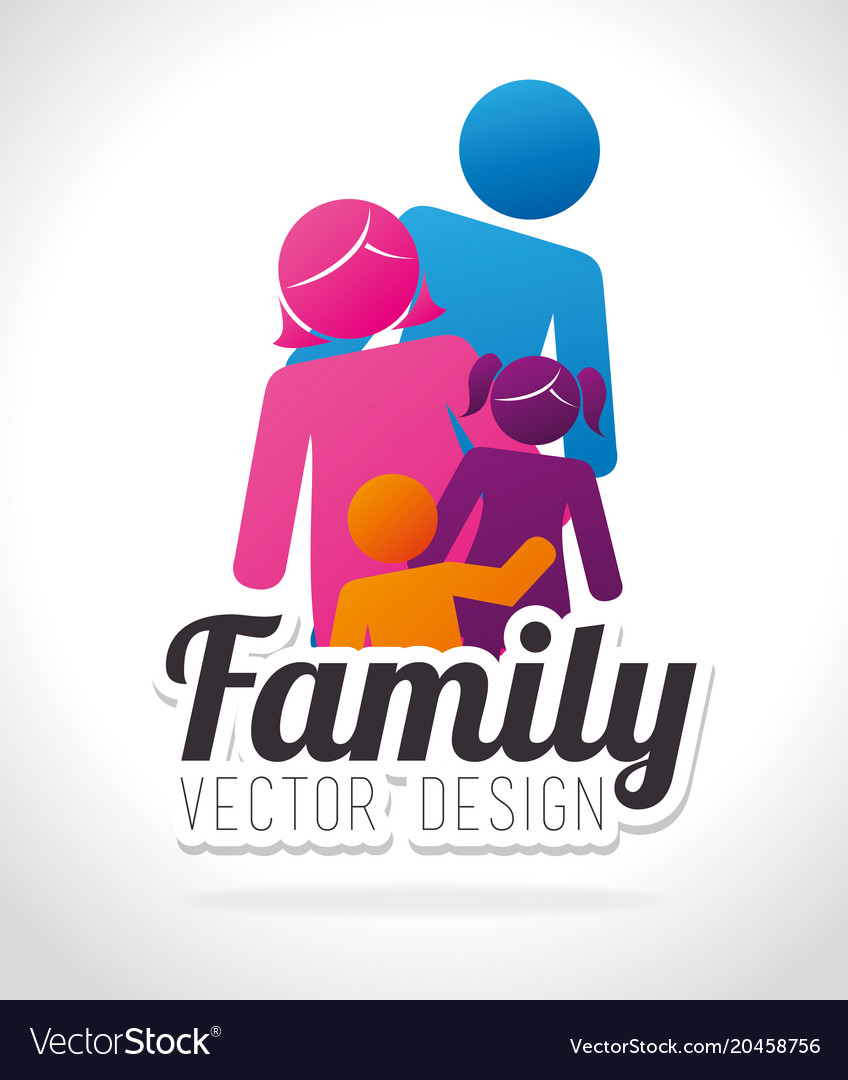 Design der Einheit der Familie