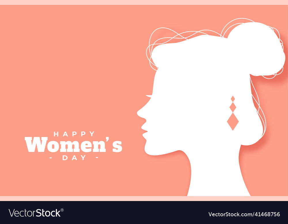 Happy womens day celebration greeting design Vector Image