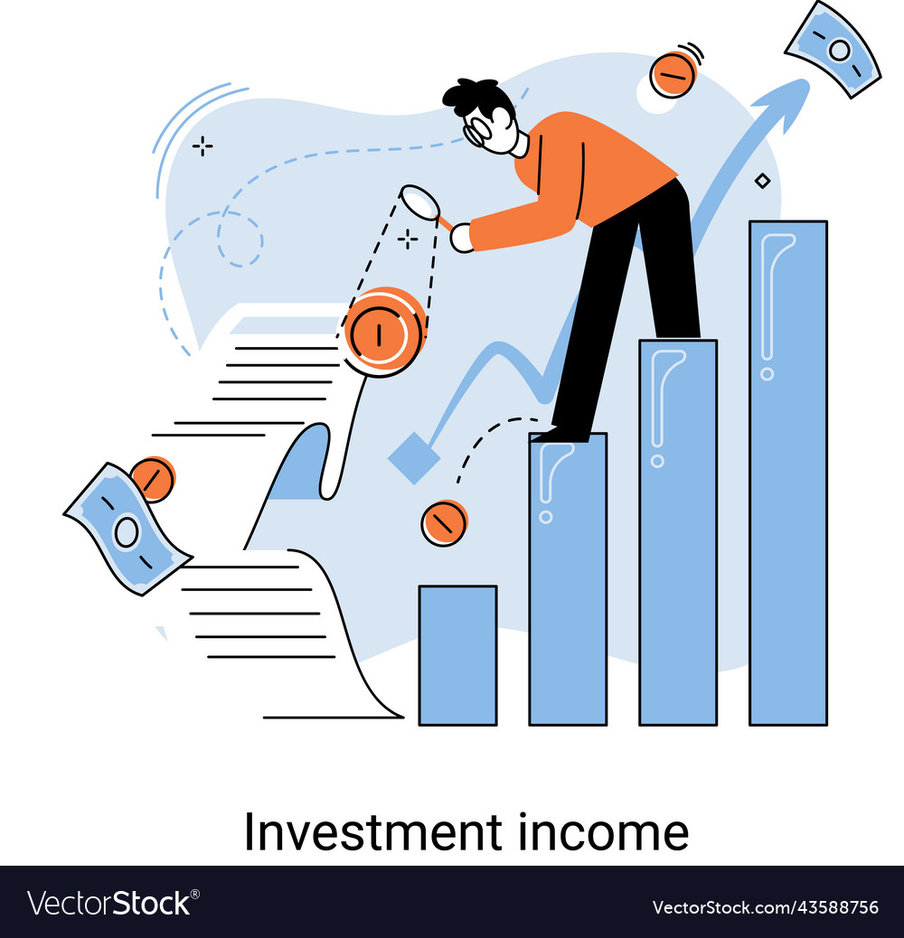 Investment saving money and finance growth Vector Image