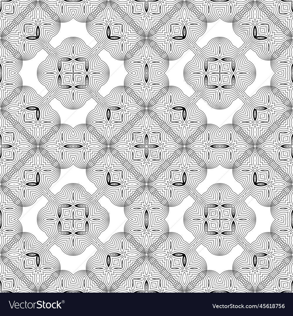 Line icon seamless pattern isolated