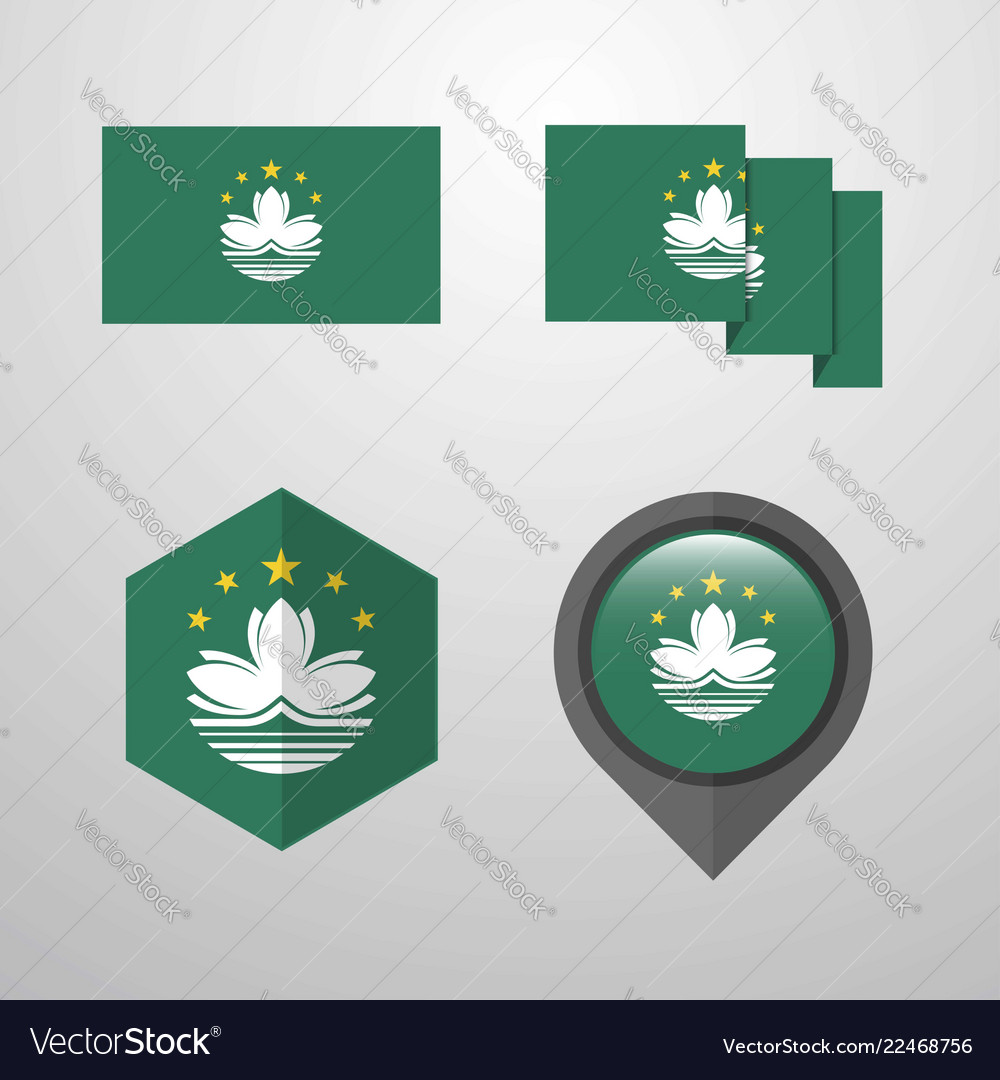 Macau flag design set