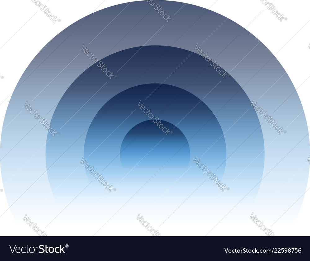 Radial radiating circular element graphics vector image Radial radiating circular element graphics