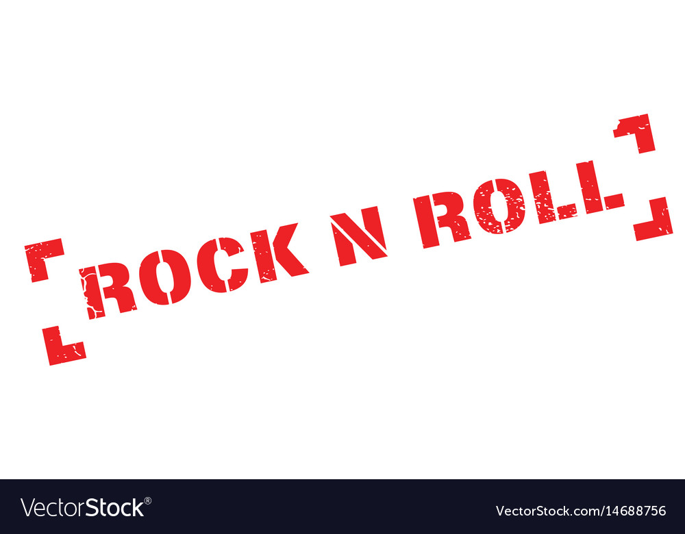 Rock n Roll Gummi Stempel