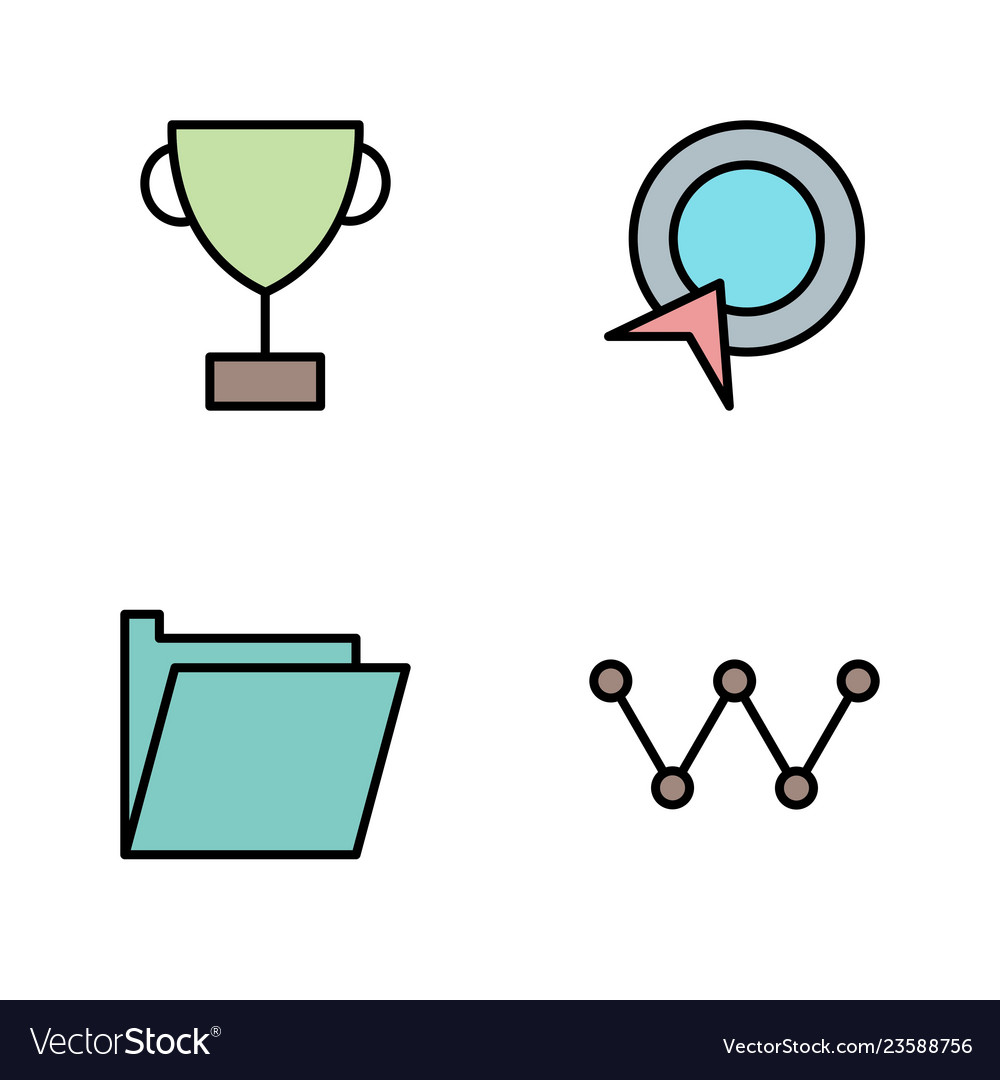 Set of seo search engine optimization icons