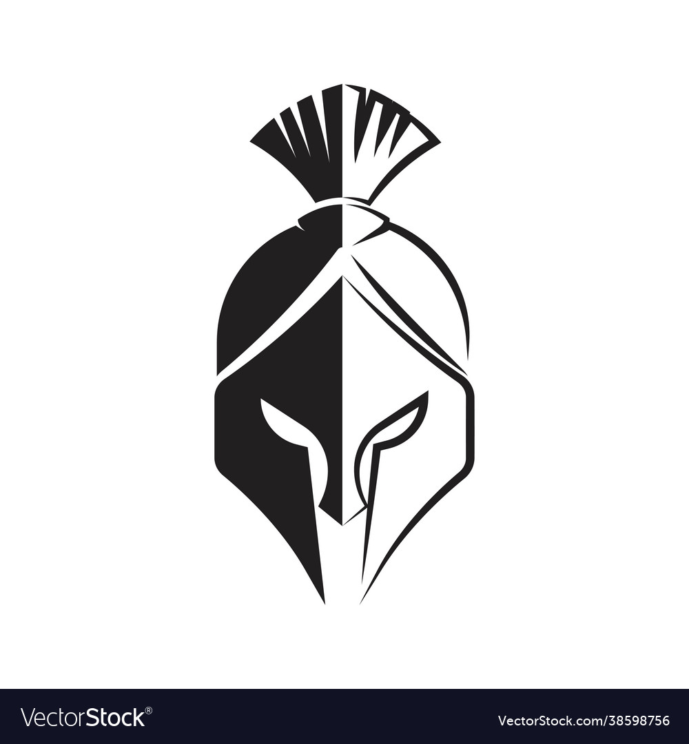 Spartan helmet icon Royalty Free Vector Image - VectorStock