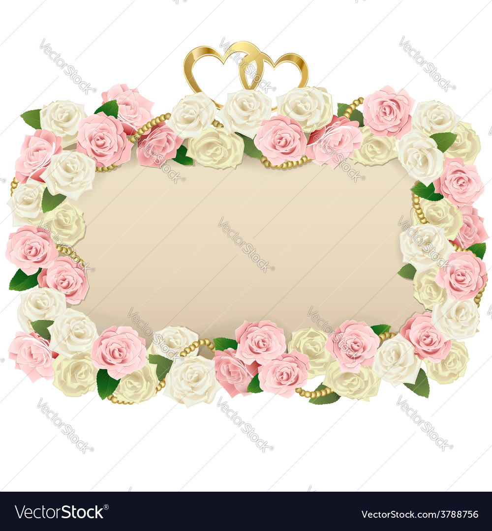 Wedding Flower Board Royalty Free Vector Image