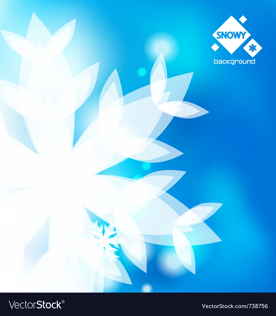 Winter Snowflake Abstract Background