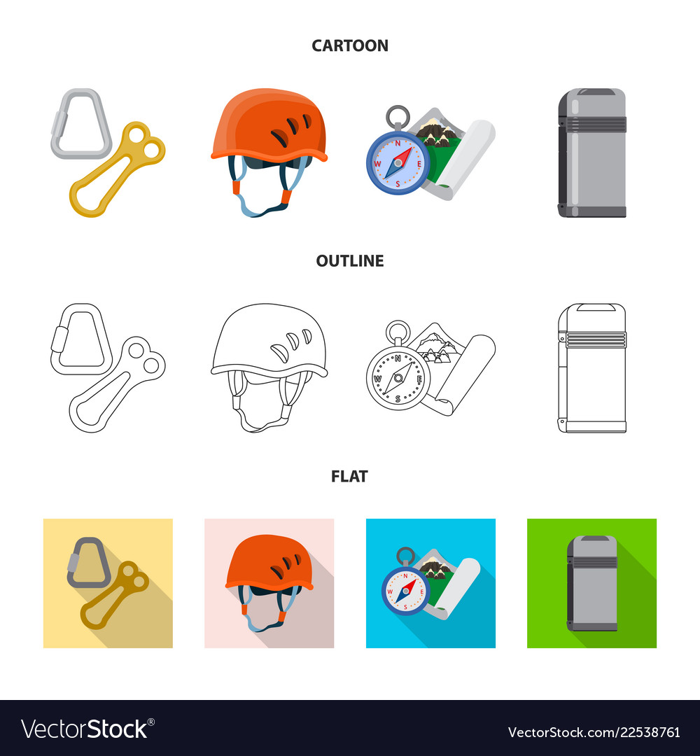 Isolated object of mountaineering and peak symbol vector image Isolated object of mountaineering and peak symbol
