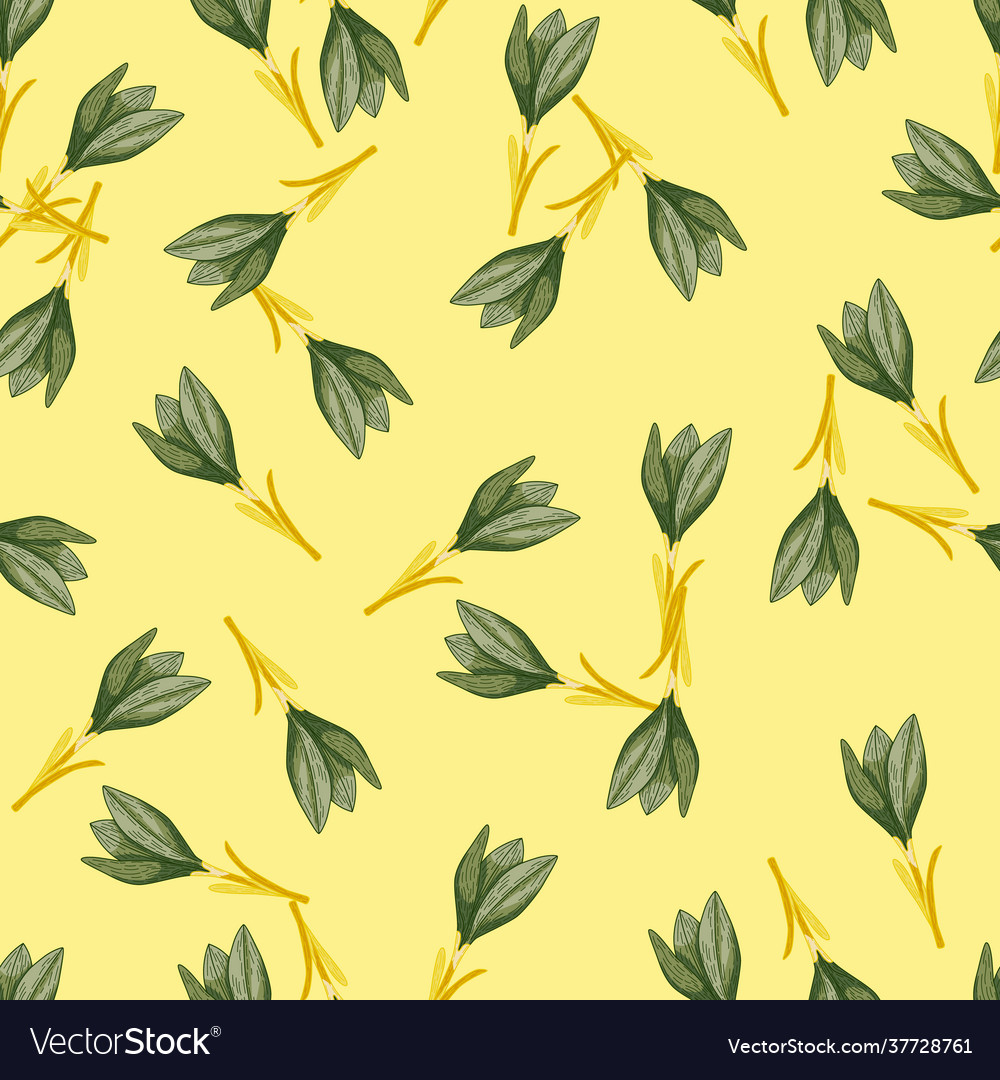 Summer seamless pattern with random outline vector image Summer seamless pattern with random outline