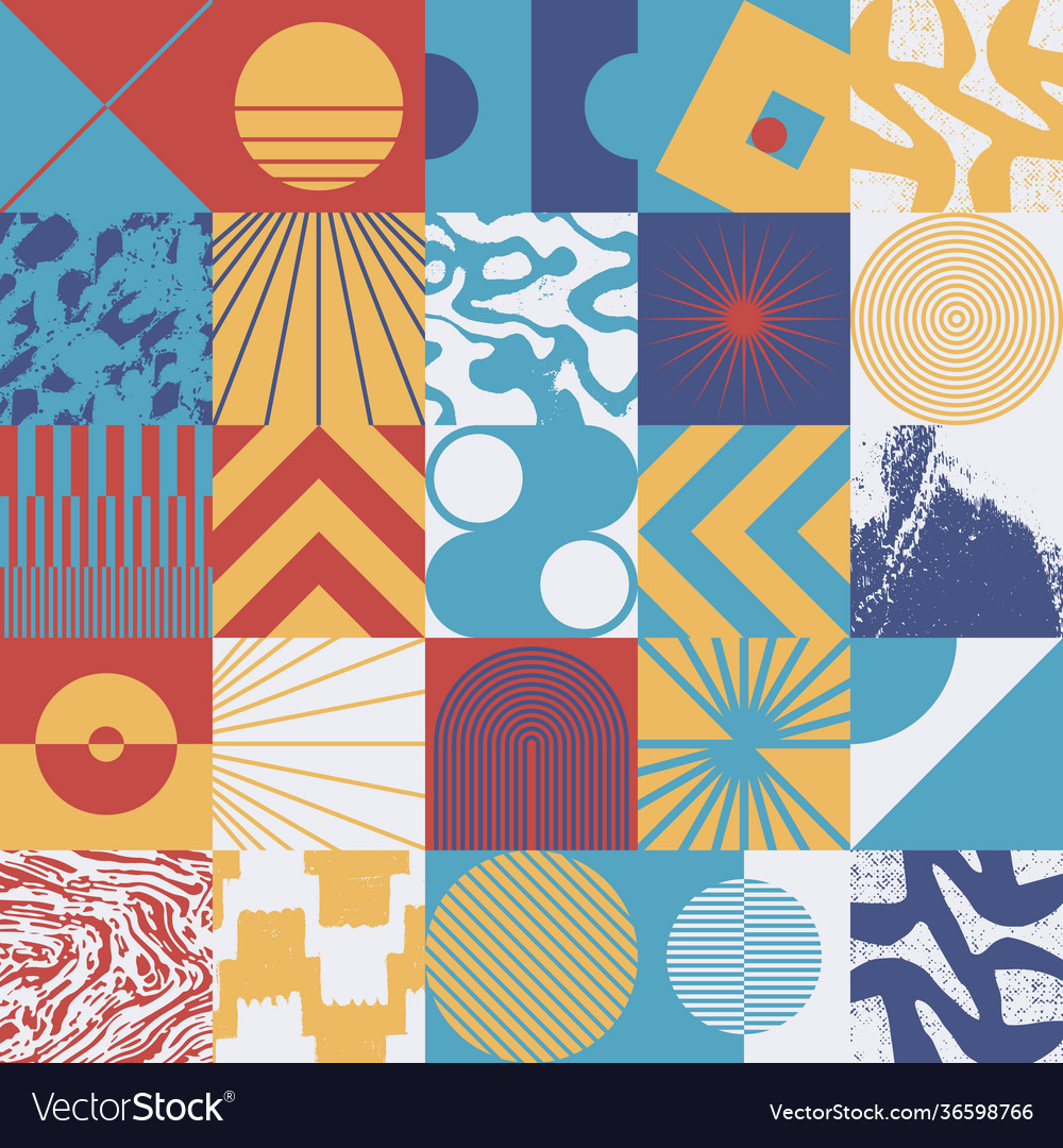 Distress textures abstract set vector image Distress textures abstract set