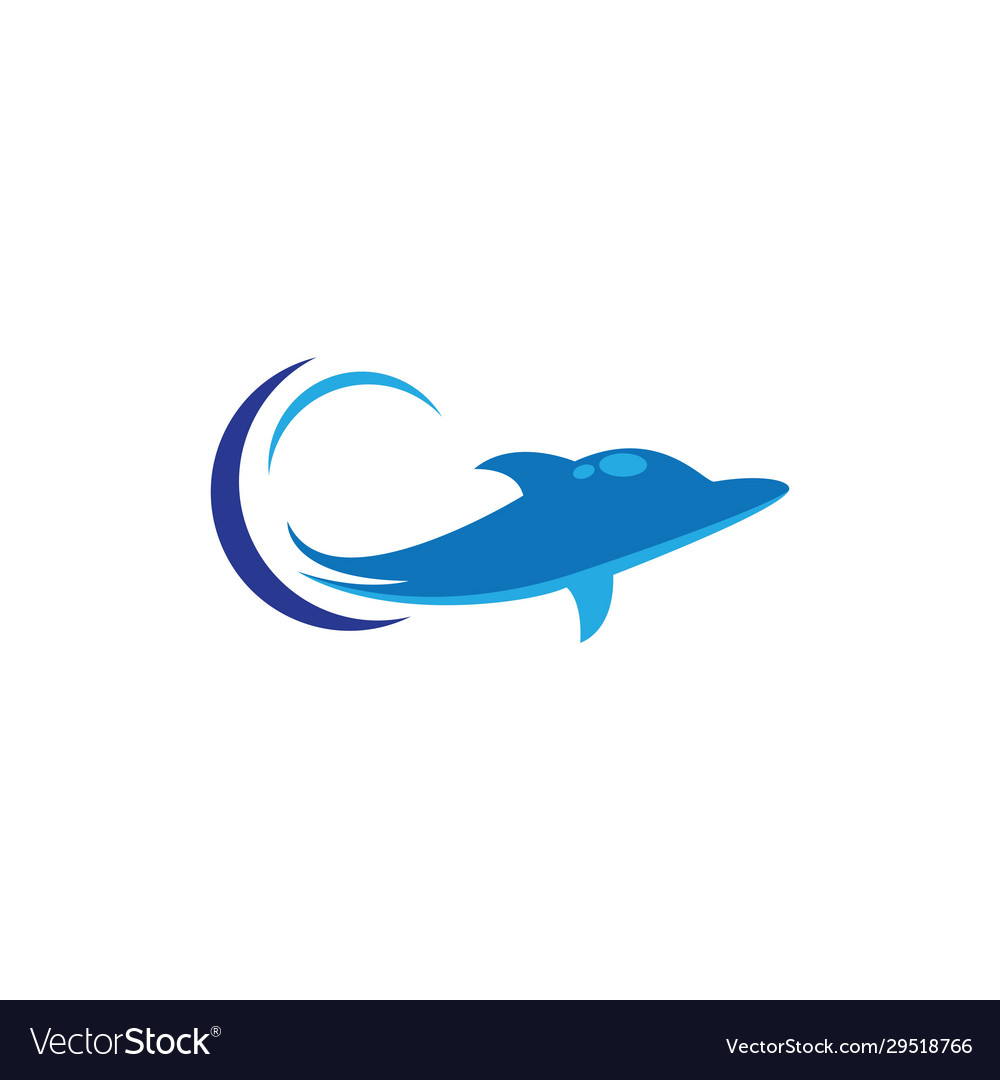 Dolphin logo template icon