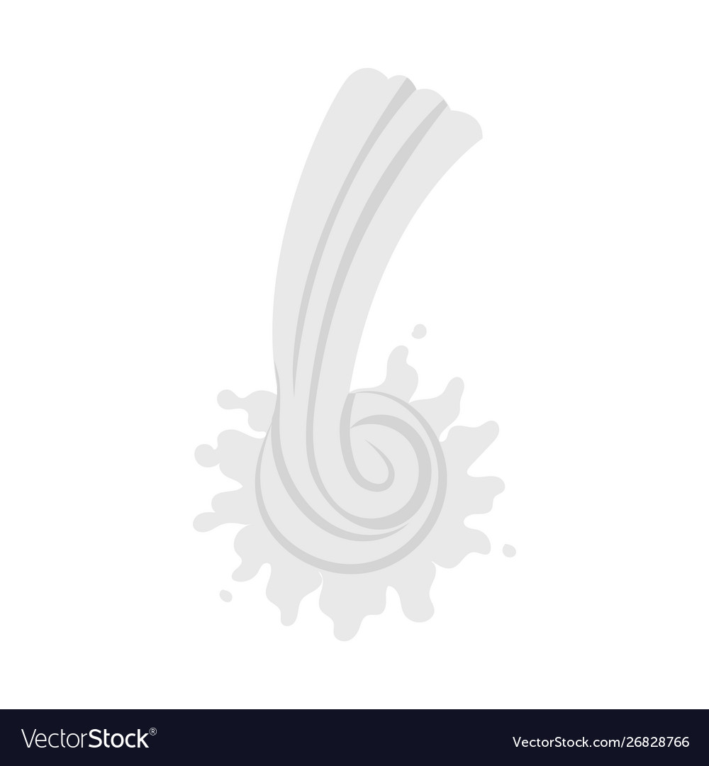 Isolated object milk and splash symbol set