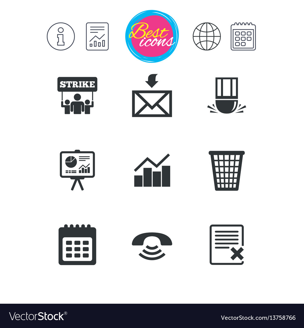 Office documents and business icons