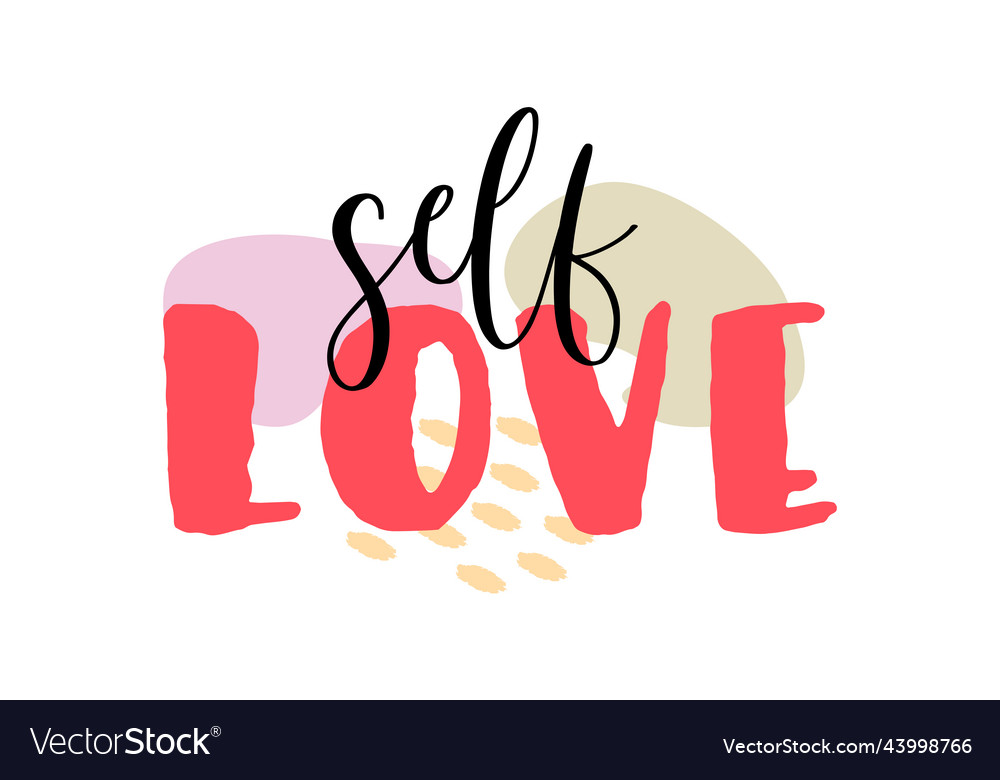 Premium Vector  Love your body lettering phrase positive quote