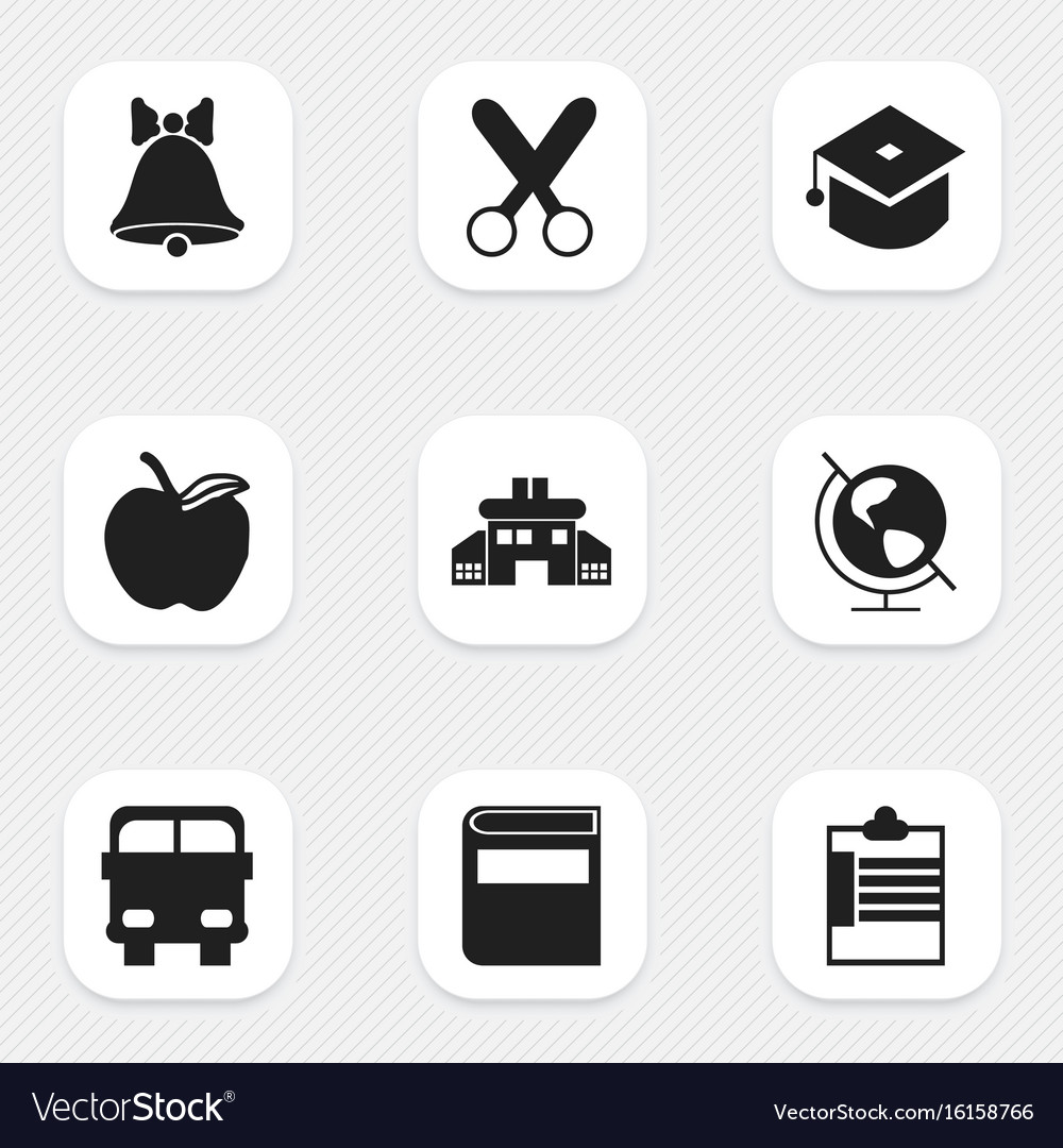 Set of 9 editable knowledge icons includes