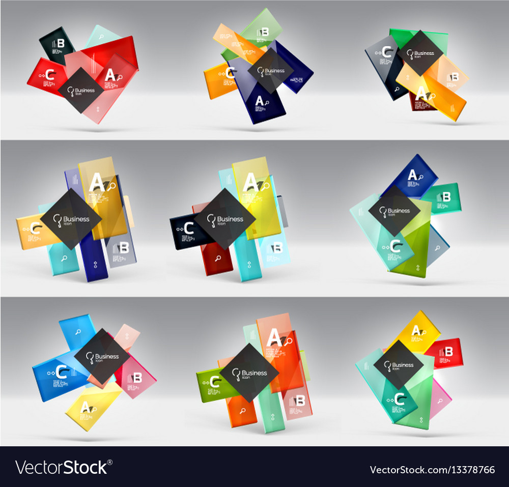 Set of modern geometrical concepts design