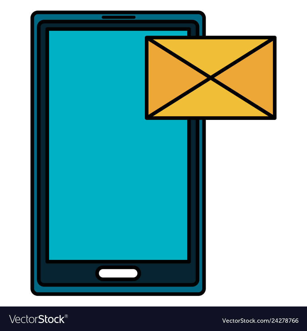Smartphone device with envelope mail