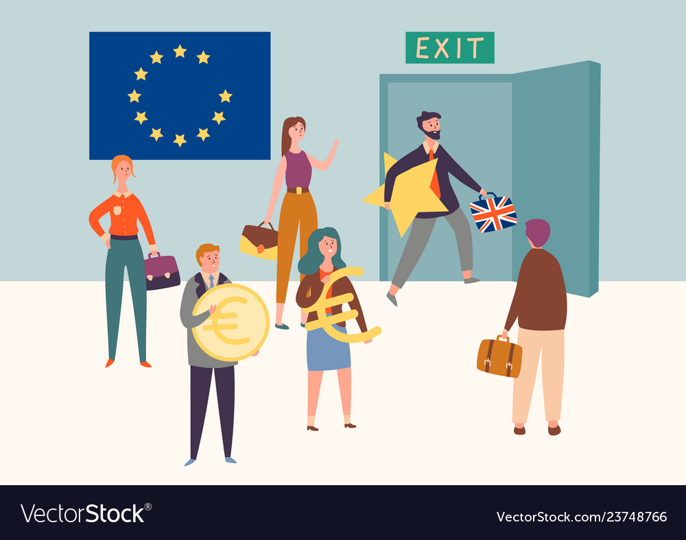 Uk exit european union brexit symbol concept