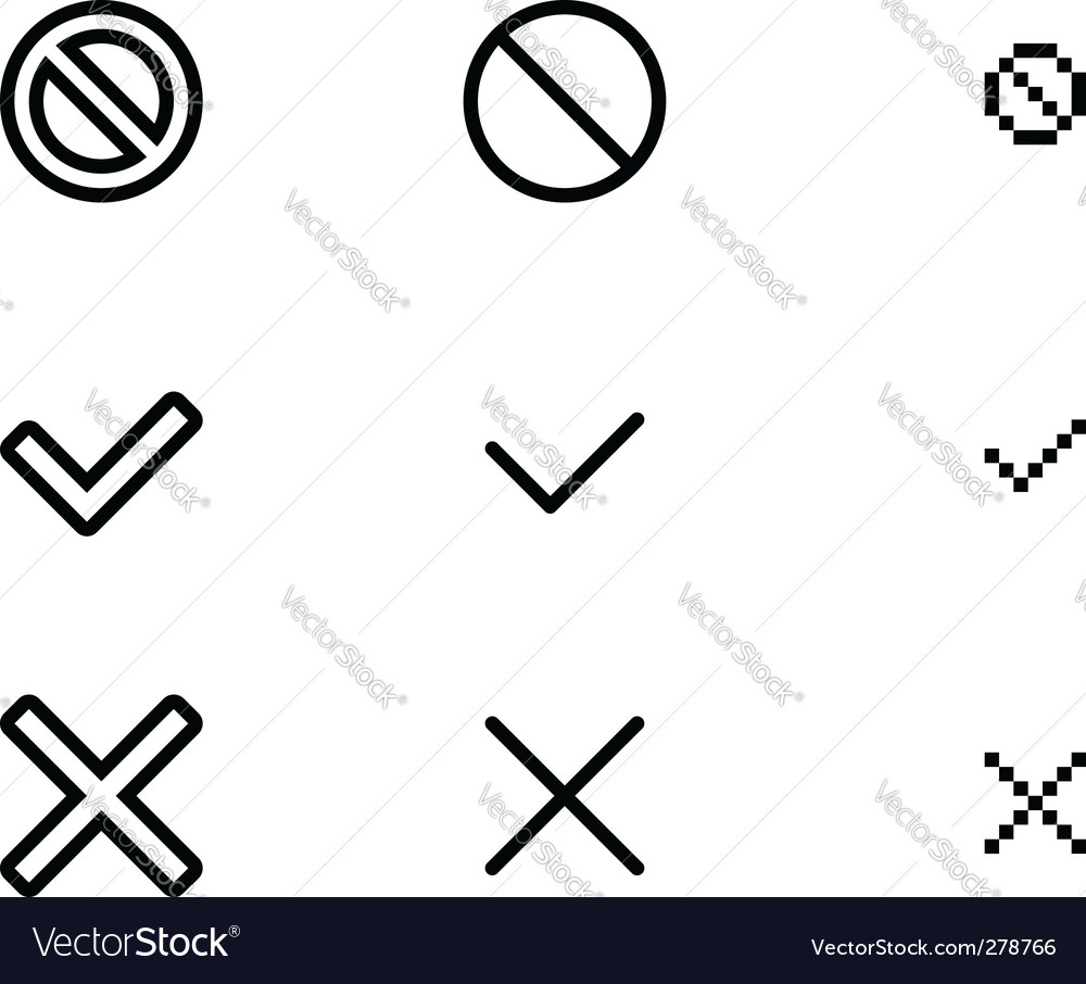 Web validation icons