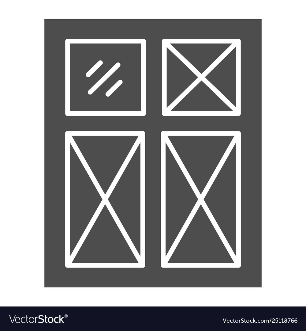 Window solid icon frame
