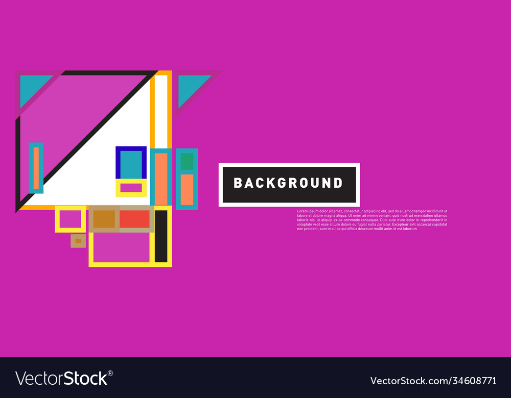 Abstract colorful rectangle background for banner