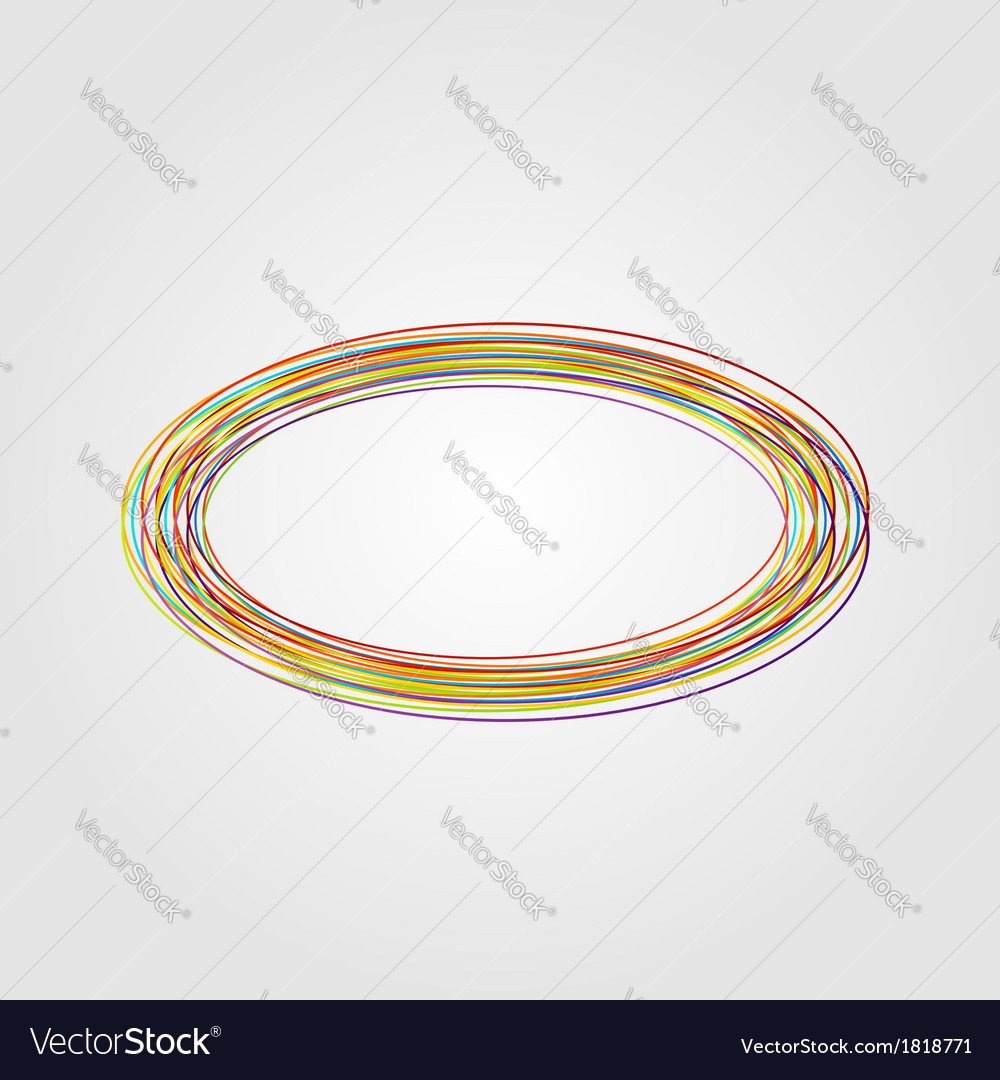 Design element with colorful rings
