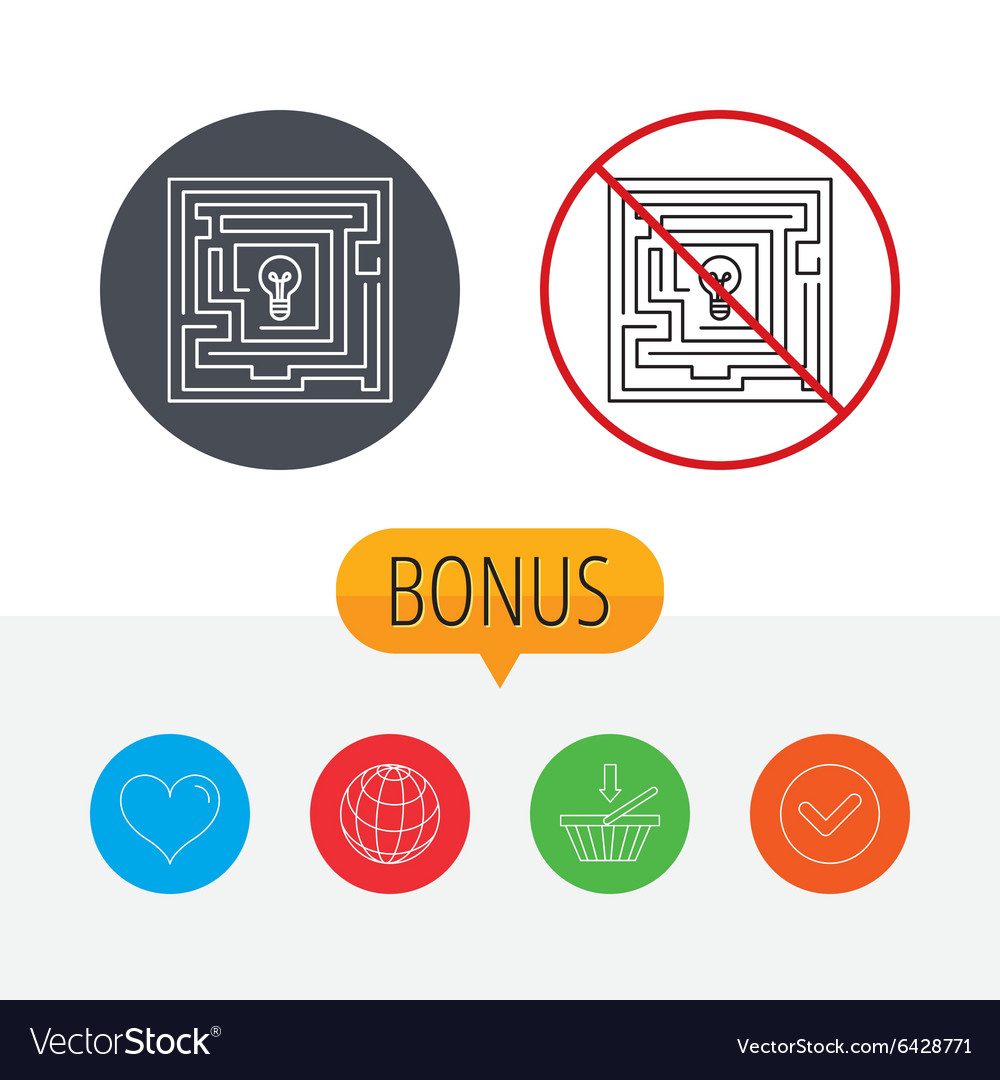 Labyrinth icon problem challenge sign