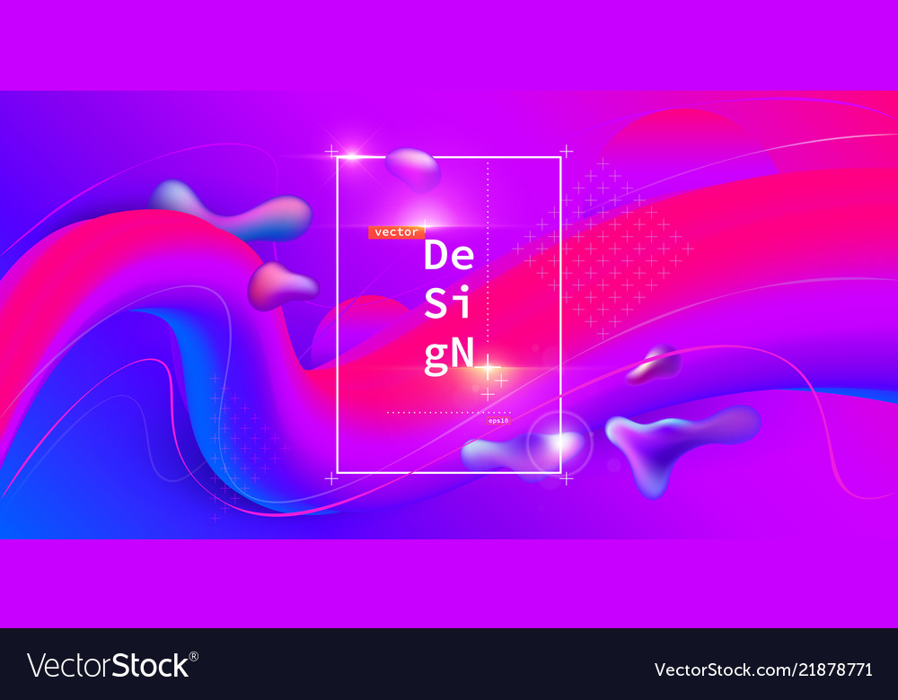 Liquid color geometric background