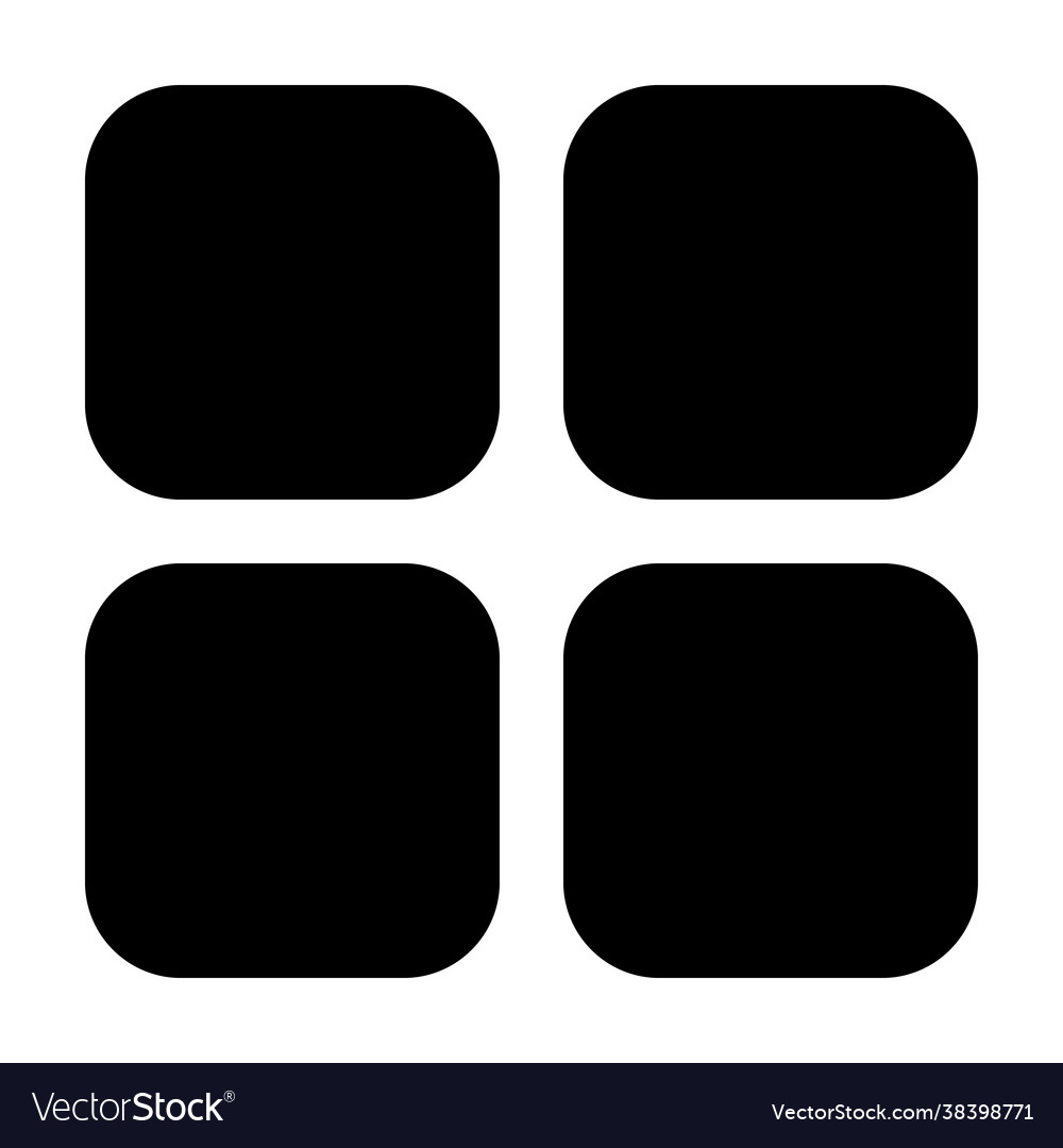 Menu icon in solid style for any projects 1 vector image Menu icon in solid style for any projects 1