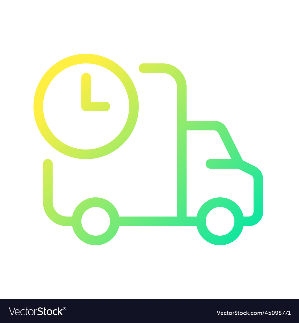 Schedule delivery pixel perfect gradient linear Vector Image Schedule delivery pixel perfect gradient linear
