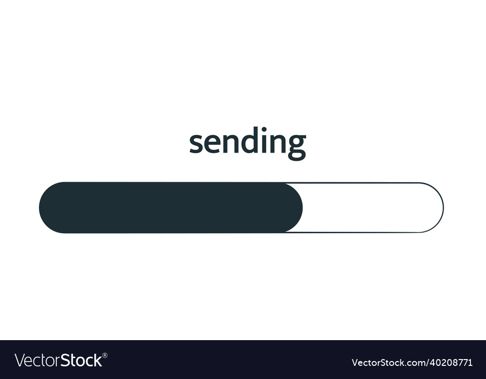 Sending progress bar design