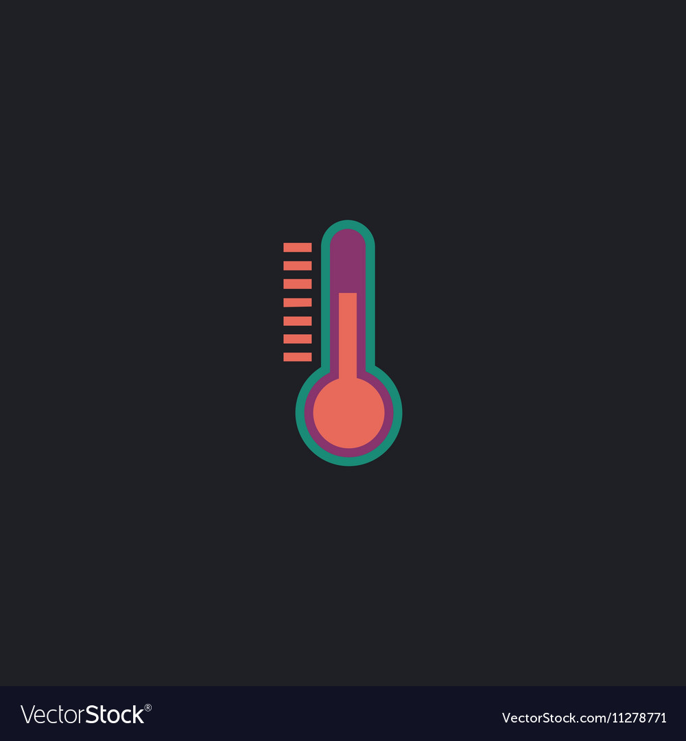 Temperature meter computer symbol