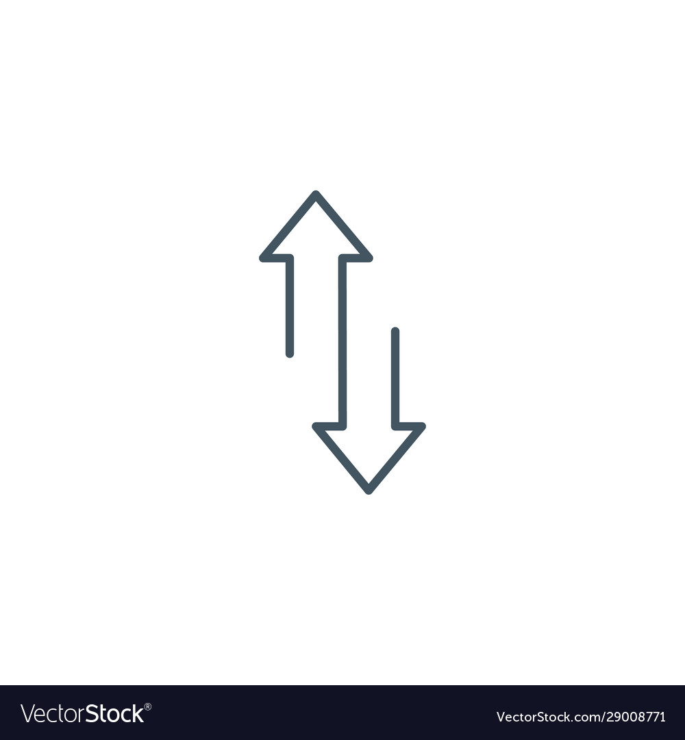Up and Down Double Arrows Icon