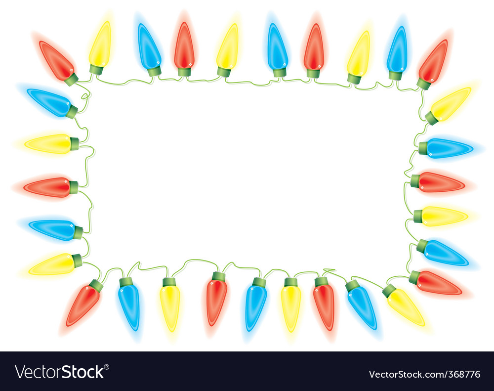 Christmas fairy lights Royalty Free Vector Image