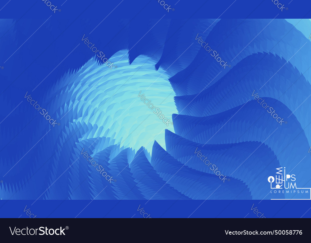 Concentric abstract pattern created from
