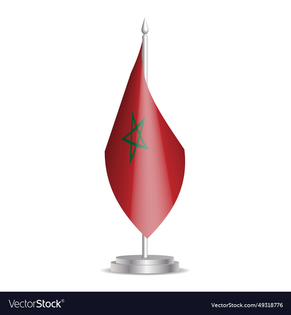 Desktop presentation flag of morocco