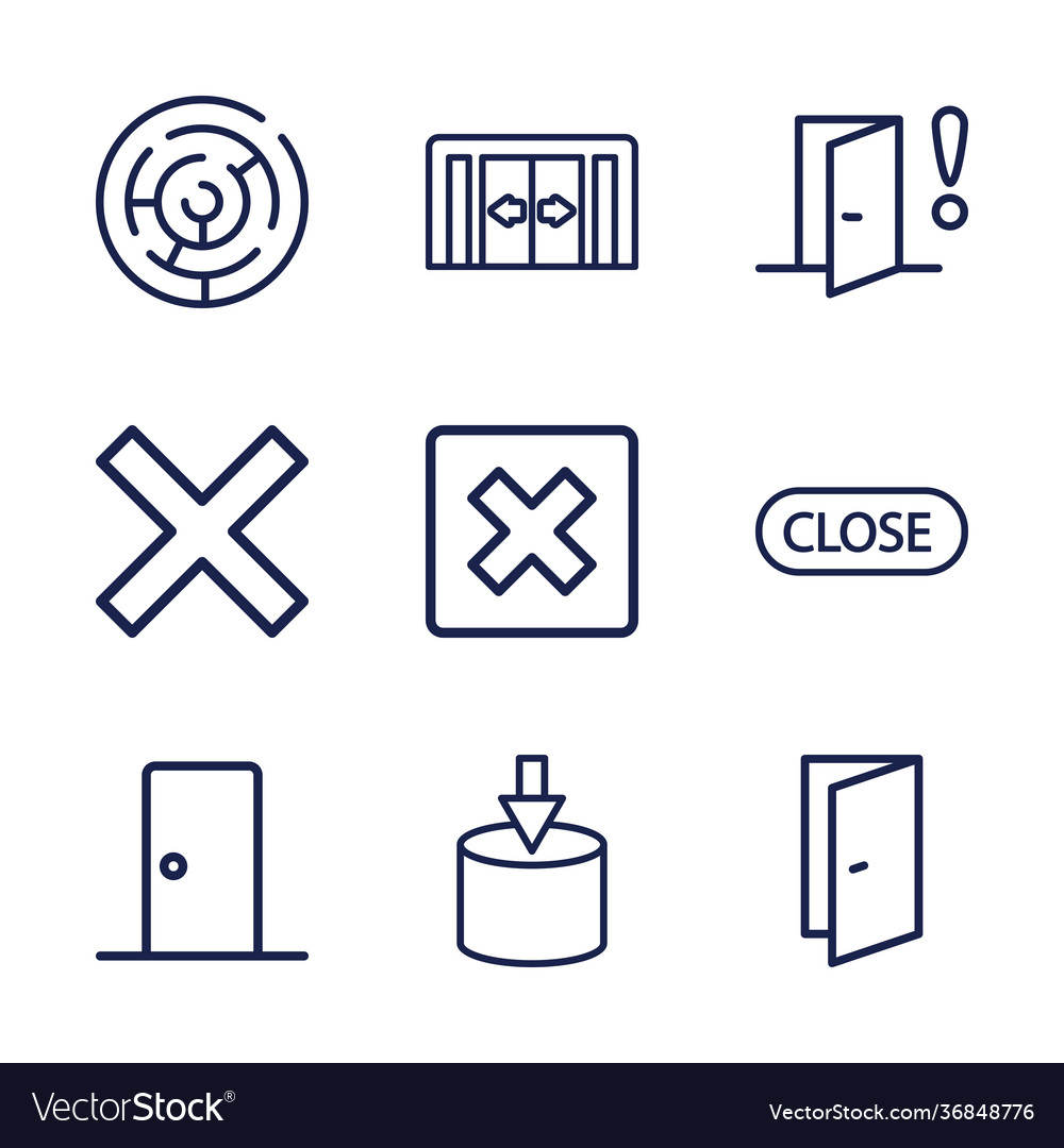 Exit icons