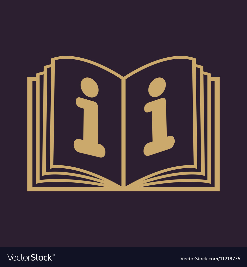 Open book icon manual and tutorial