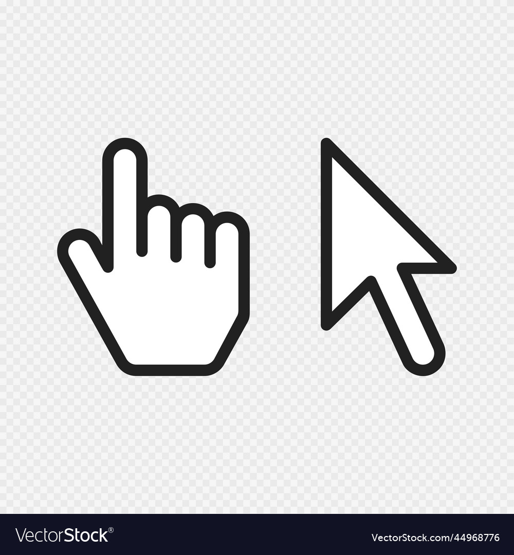 Retro Cursor Icons - Mouse & Arrow