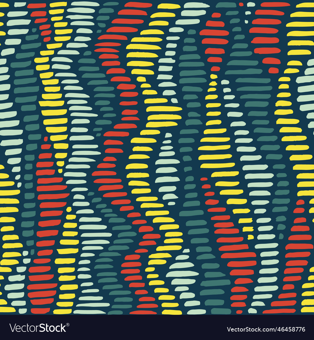 Seamless pattern with colorful marker