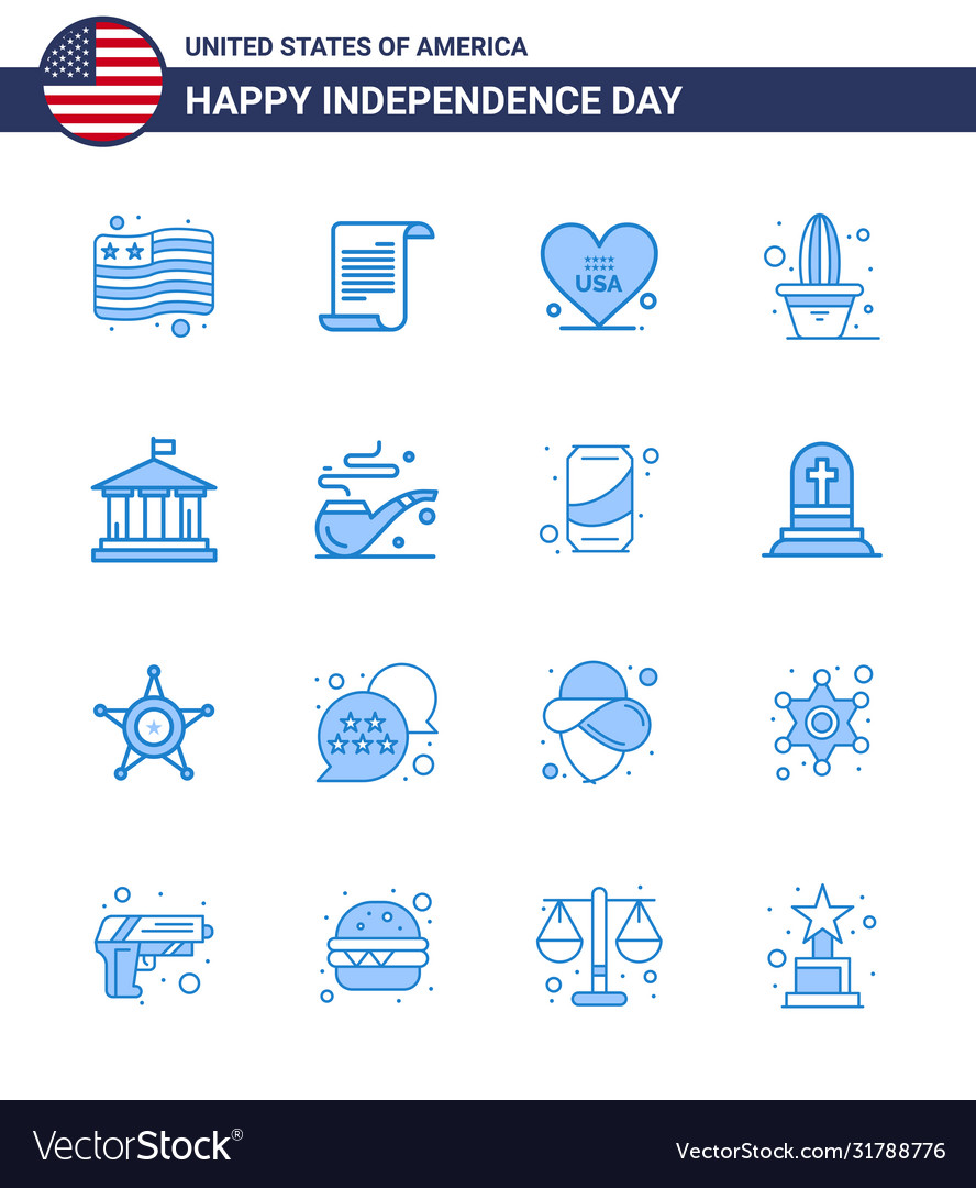 Stock icon pack american 16 line signs