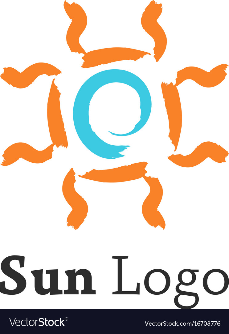 Sun logo template