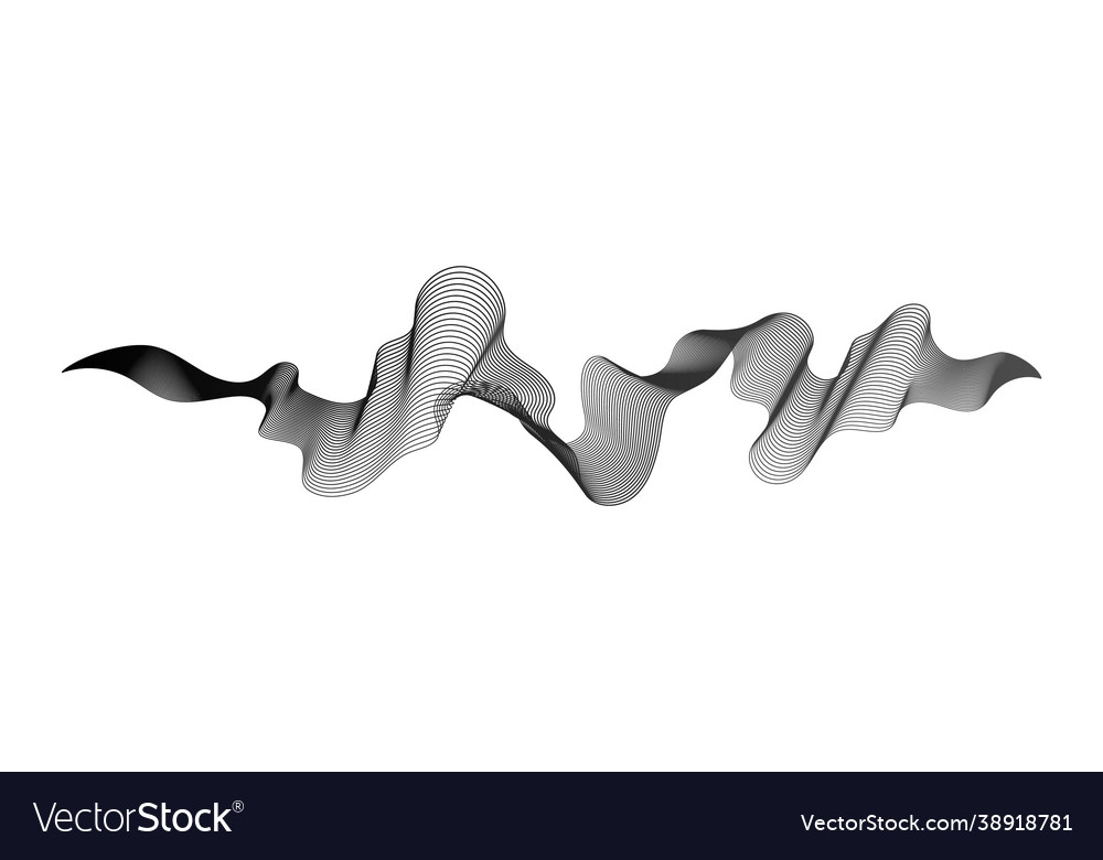 Abstract backdrop with wave gradient lines