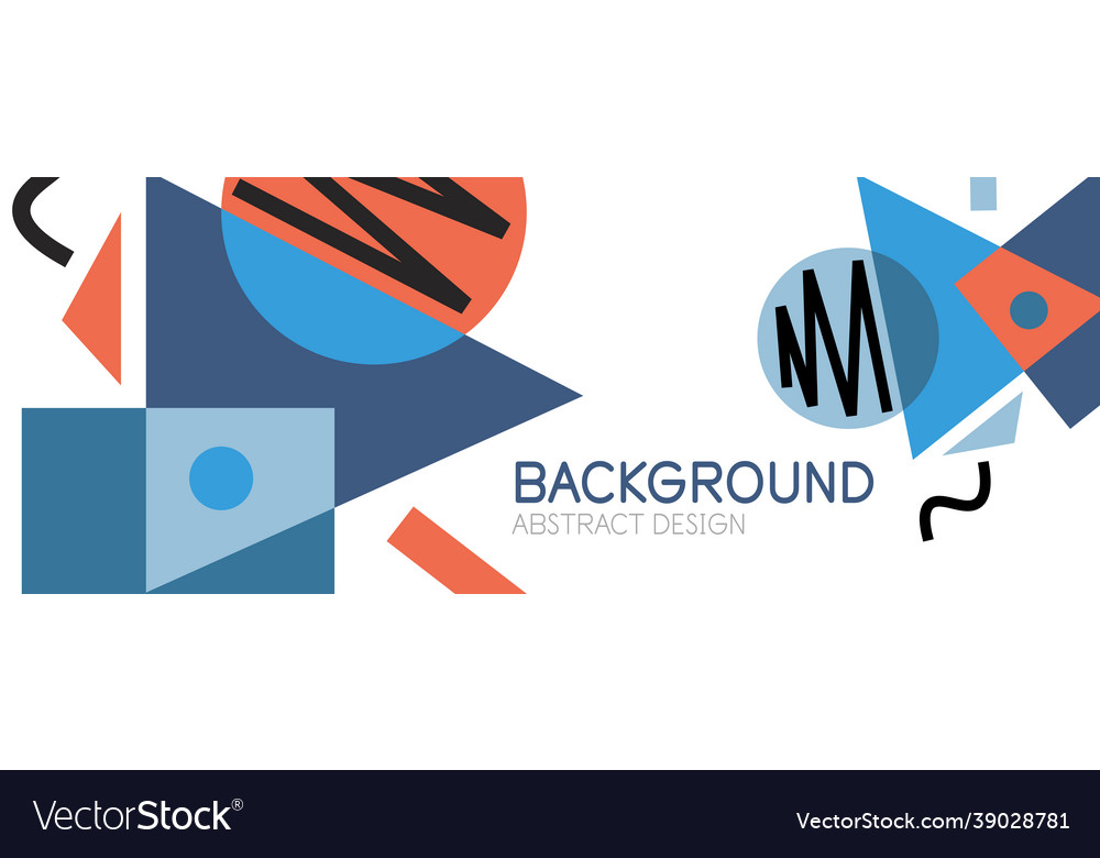 Abstract background with blocks lines geometric vector image Abstract background with blocks lines geometric