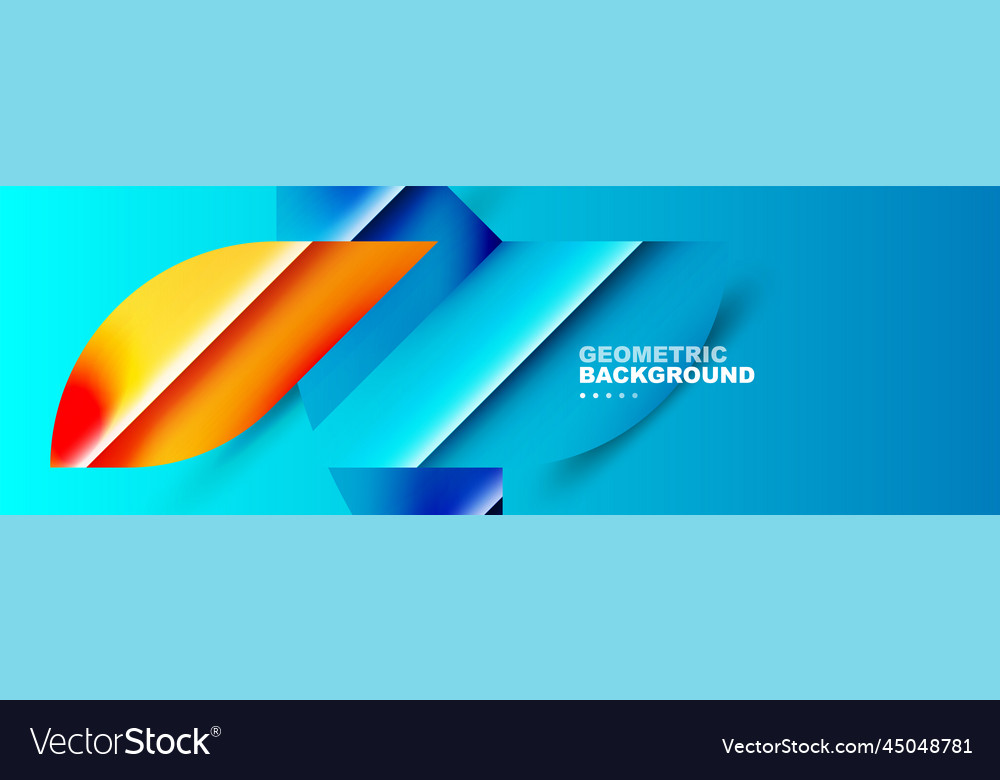 Abstract background with geometric elements vector image Abstract background with geometric elements
