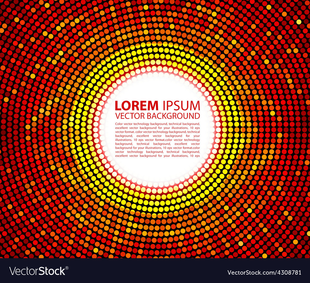 Abstract red circular background raster