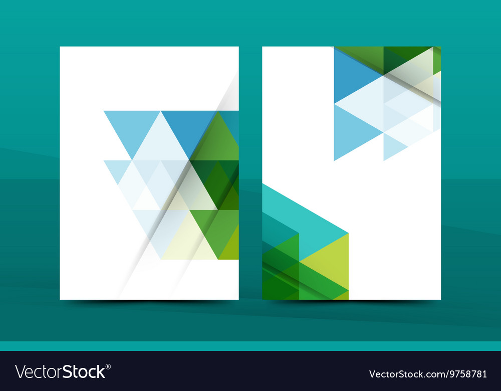 Annual report a4 page cover Royalty Free Vector Image